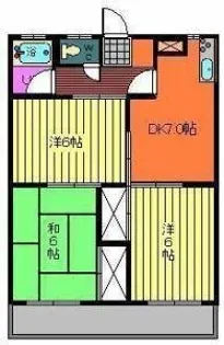 スカイハイツ居相【103号室】の間取り
