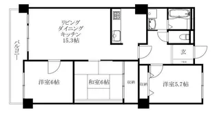 ロイヤルメゾン岩崎町【402号室】の間取り