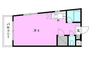 リバーサイド中村【203号室】の間取り