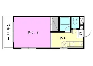 リバーサイド中村【501号室】の間取り