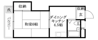 カーサ余戸南【206号室】の間取り