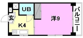 アルジェント朝生田【301号室】の間取り