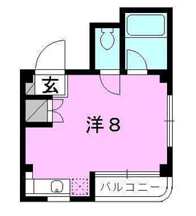 メゾン中一万【S-5号室】の間取り