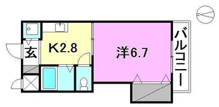 インペリアル志津川【202号室】の間取り