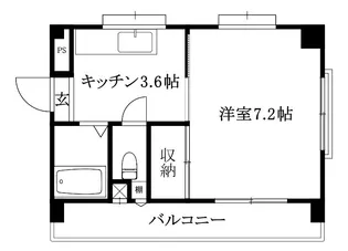メゾンセイントマロー【205号室】の間取り