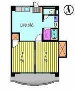 メゾン夢来【102号室】の間取り