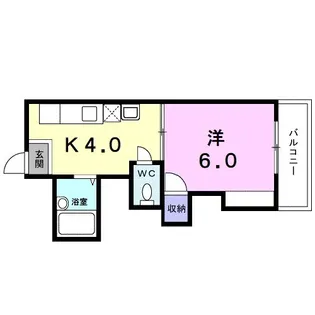 オックスフォードサーカス3【205号室】の間取り
