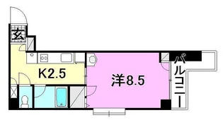 メゾン・ド・リオス【206号室】の間取り