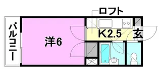 メゾン ドゥ アミ【204号室】の間取り