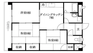 室町ハイツ【403号室】の間取り