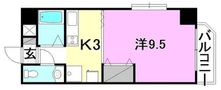 グリチネ・ウノ【506号室】の間取り