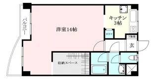 ロイヤルアネックス福音寺【402号室】の間取り