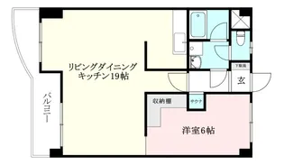 ロイヤルアネックス福音寺【403号室】の間取り