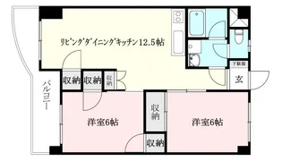 ロイヤルアネックス福音寺【406号室】の間取り