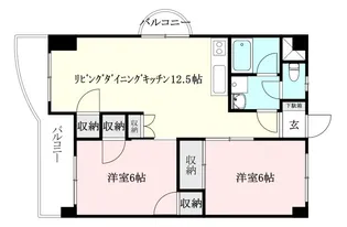 ロイヤルアネックス福音寺【508号室】の間取り