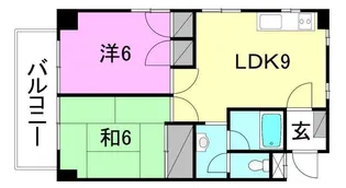 ビームス【203号室】の間取り