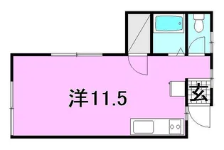 パステル祝谷【101号室】の間取り