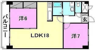 ハイシティ松山【803号室】の間取り