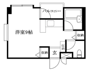 ネオハイツ南松山【317号室】の間取り
