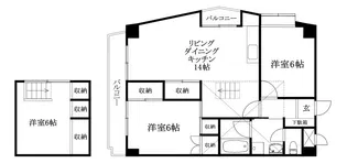 ナチュラルリーフ松山【603号室】の間取り