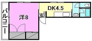 トリオビル【401号室】の間取り
