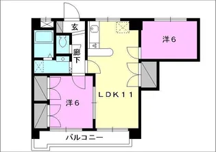 Kマンション NO 6【303号室】の間取り