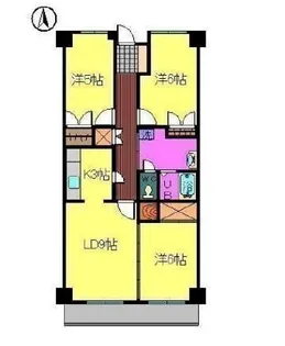グランドール小坂【307号室】の間取り
