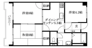 TS東野【203号室】の間取り