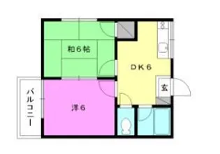チェリー小栗ハイツ【203号室】の間取り