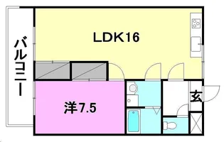 第7ゴトービル【203号室】の間取り