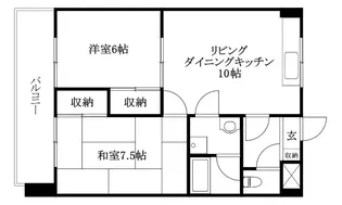 第7ゴトービル【308号室】の間取り