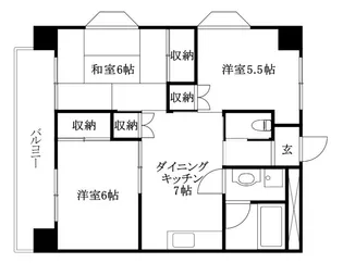 第7ゴトービル【401号室】の間取り