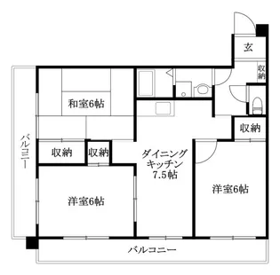 第7ゴトービル【402号室】の間取り