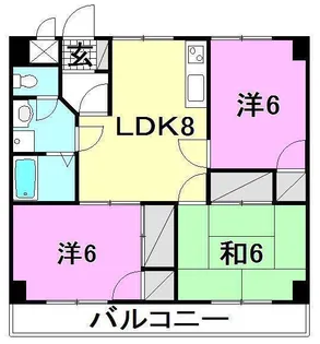 第五さくら【305号室】の間取り