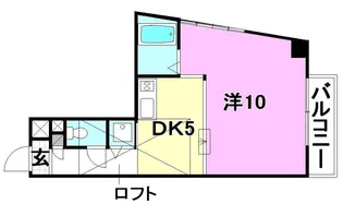 タケワラ148【501号室】の間取り