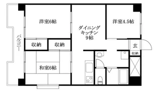 フェリオ市駅西1【1006号室】の間取り