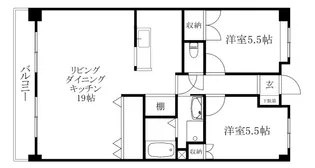 セレネ弐番館【102号室】の間取り