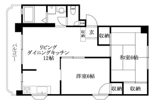 仙波マンション【3-D号室】の間取り