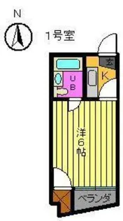 1Kの間取り画像
