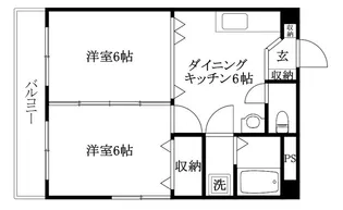 眞和ビル【302号室】の間取り