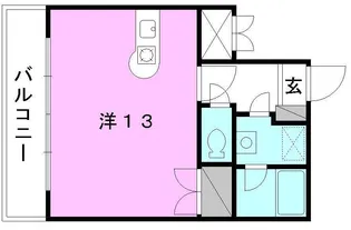 サンライズ豊坂【602号室】の間取り