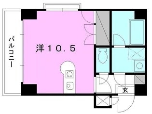 サンライズ豊坂【701号室】の間取り