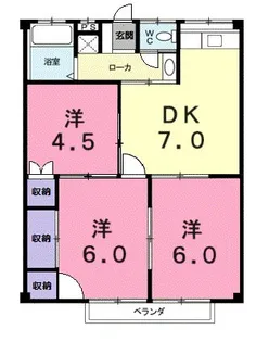コーポ丹下【103号室】の間取り