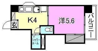 KBコート萱町【601号室】の間取り