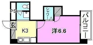 KBコート萱町【602号室】の間取り