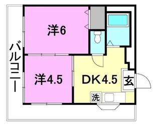KBコート泉町【401号室】の間取り