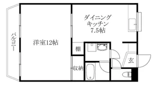 KBコート本町2【702号室】の間取り