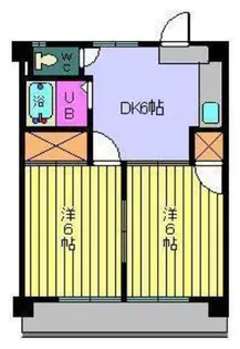 クィーンビル【303号室】の間取り