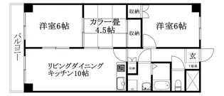 クオリティーハイツ尾崎【402号室】の間取り