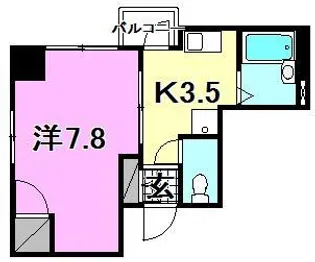 グランドールNICOLE【403号室】の間取り